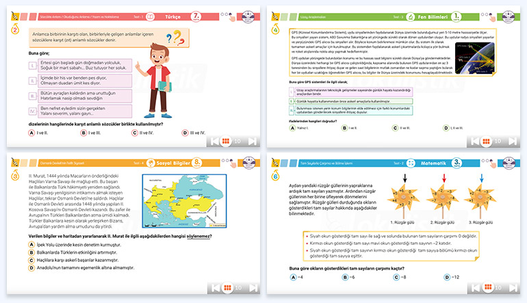 7. Sınıf Haftalık Değerlendirme Örnekleri
